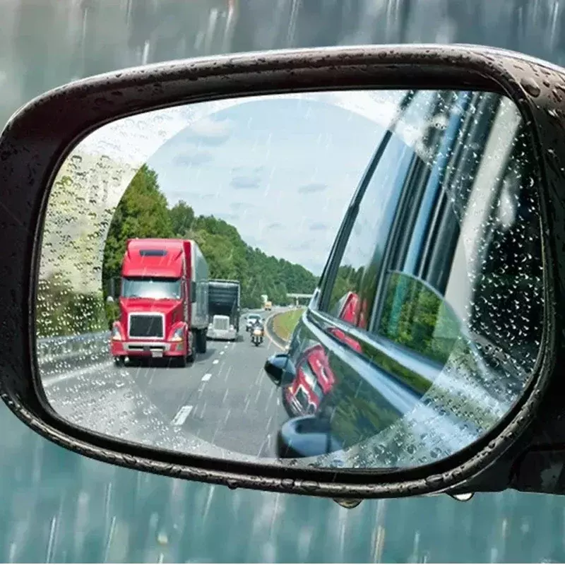 Car Rearview Mirror Protective Film Anti Fog Membrane Anti-Glare Waterproof Rainproof Car Sticker Clear Film
