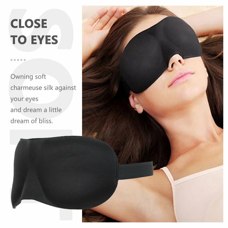 Gąbka Eyeshade maska do spania okładka Eyepatch Blindfolds tarcza gogle do spania powolne powracanie do kształtu zatyczki do uszu do biura podróży lotniczych