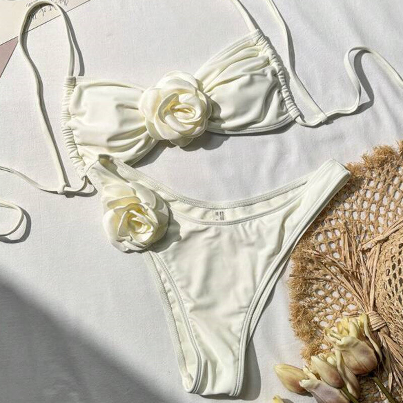 Bikini brasileño para mujer, traje de baño Sexy, conjunto de Bikini brasileño, ropa de playa y piscina, 2024