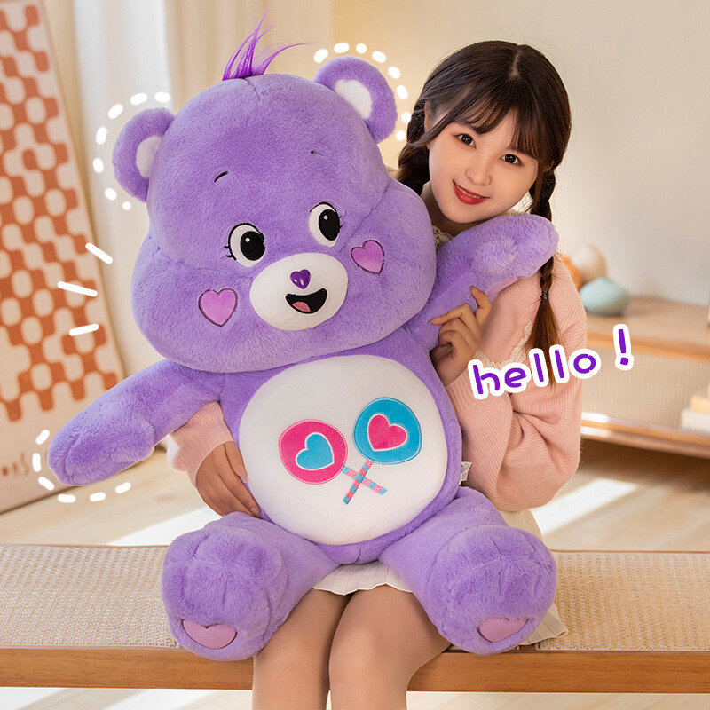 2023New Love Bear peluche Rainbow Bear Angry Bear Blue Angry lampeggiante Eye peluche regalo di natale per bambini