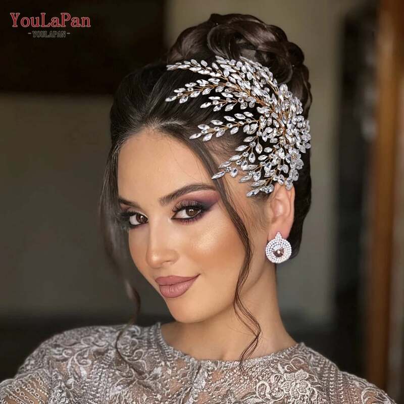 YouLaPan – couvre-chef de mariée en strass HP438, accessoires pour cheveux, bandeau, bijoux de fête