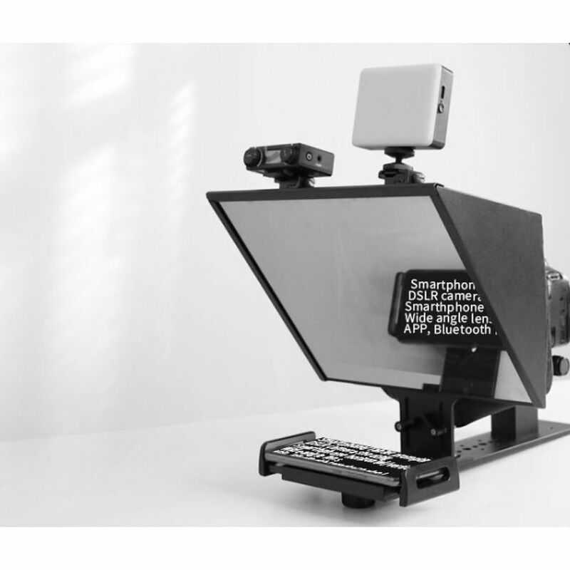 FEELWORLD TP13A Wide Angle Teleprompter Supports Up To 11" Smartphone/Tablet Prompting