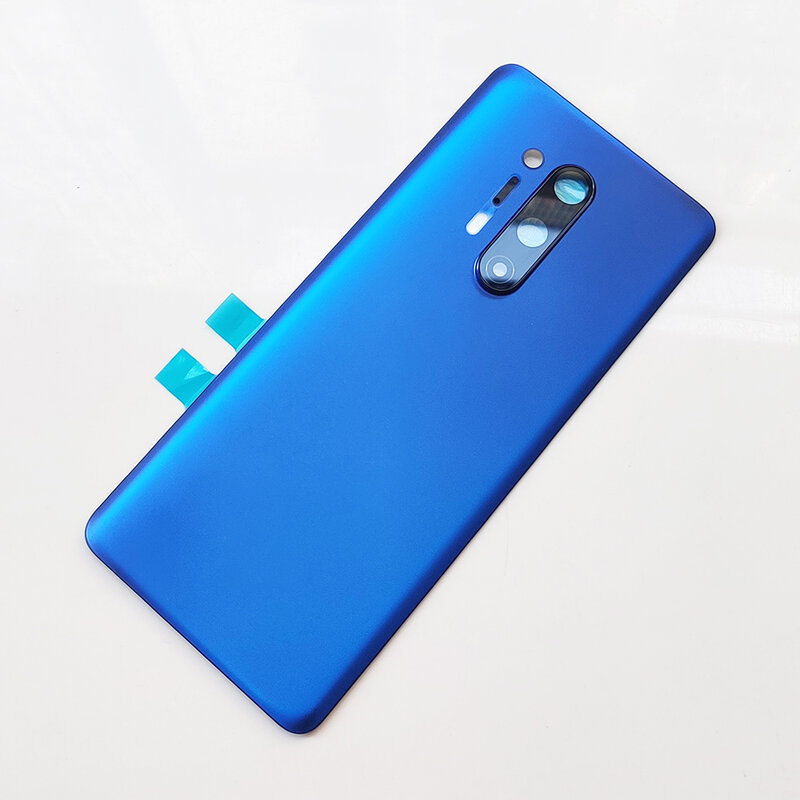 A+ Back Glass Cover For OnePlus 8 Pro Back Door Replacement Battery Case, Rear Housing Cover One Plus 8 Pro + Camera Lens
