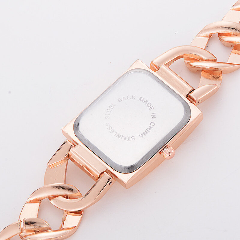 Elegante relógio de quartzo para mulheres moda quente relógios das mulheres com crytal casual senhoras relógio de pulso aço corrente ouro relogio feminino