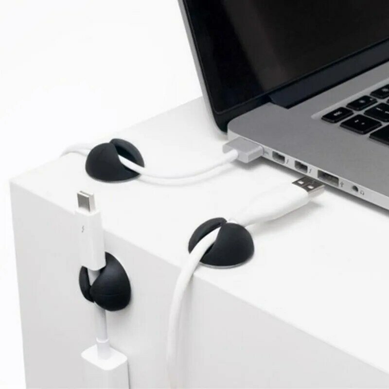 Klip kabel Data mobil dengan perekat, Hub garis USB, penjepit perbaikan kawat meja kantor, pengatur dasbor