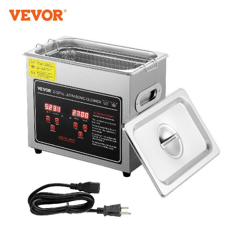 VEVOR 2L 3L 6L 10L 22L 30L Ultrasonic Cleaner Stainless Steel Portable Heated Cleaning Washing Machine Ultrasound Home Appliance