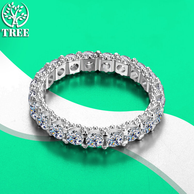 ALITREE 3mm D kolor Moissanite pierścionek s925 Sterling Sliver biały złote pierścienie elegancka biżuteria zaręczynowa dla kobiet ślub panny młodej opaski