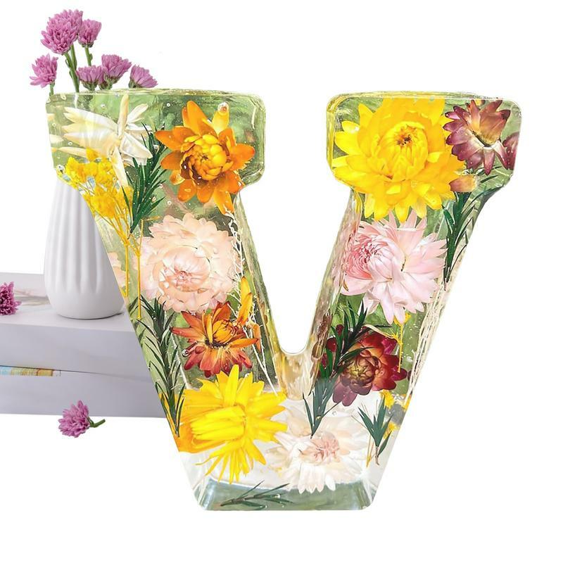 文字付きの花柄のLEDナイトライト,レトロなデザイン,木製のベース,インテリアライト,装飾的な樹脂ランプ