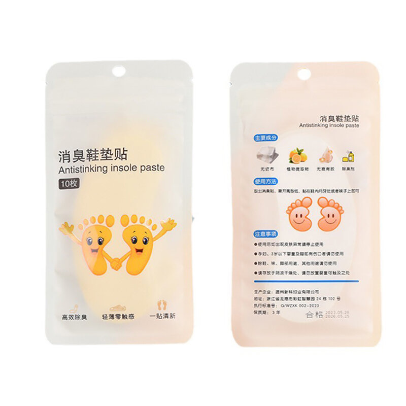 10pcs Deodorant Sticker For Sneakers, Foot Sweat Absorption Insoles, Fragrance Deodorant Artifact