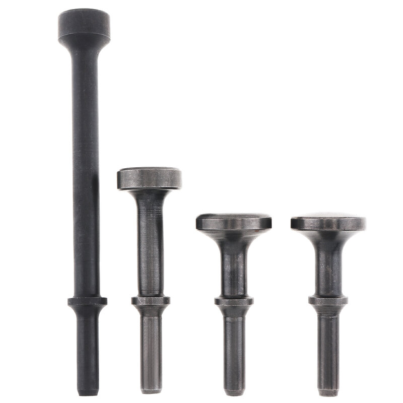 4pcs/set Hard 45# Steel Solid Air Hammer Impact Head Support Pneumatic Tool for General Knocking / Rusting Removal
