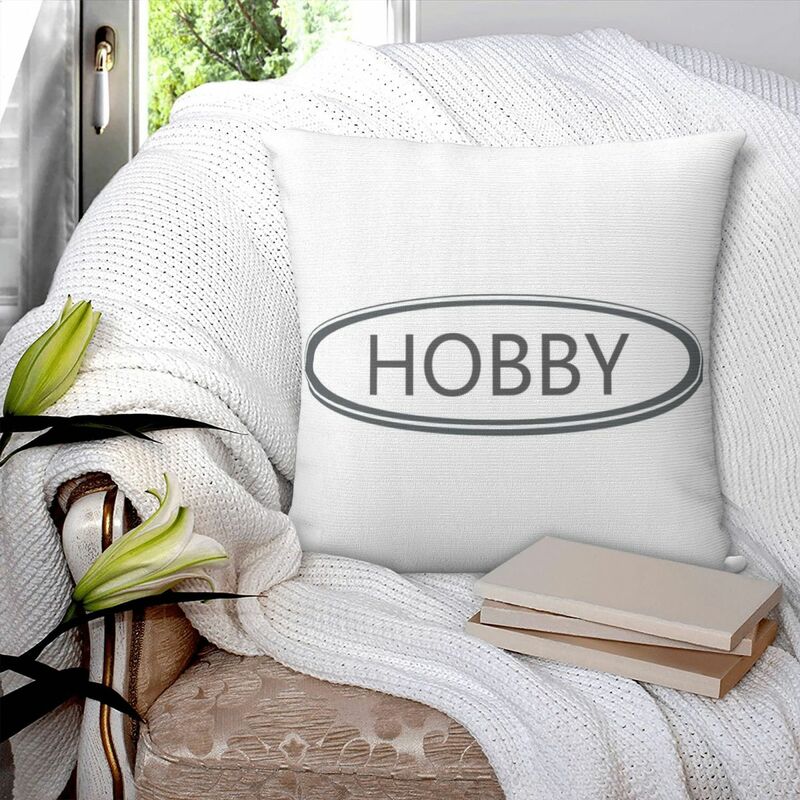 Funda de almohada cuadrada de poliéster, decoración de cojín, cómoda, para el hogar y el dormitorio, Hobby
