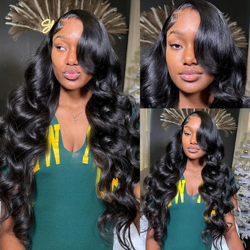 13x4 Lace Front Wig 13x6 Lace Front Wig 32 34 Inches Body Wave Lace Front Wig Human Hair Brazilian Remy HD and Transparent Women