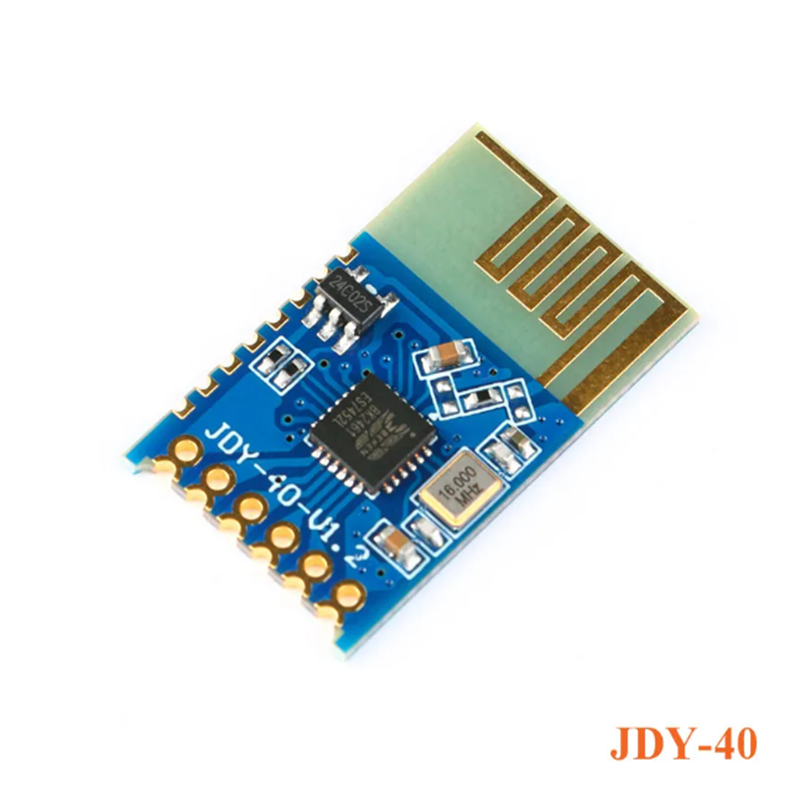 JDY-40 2.4G ตัวรับส่งสัญญาณพอร์ตอนุกรมไร้สายโมดูลสื่อสารระยะไกล IO TTL DIY อิเล็กทรอนิกส์สำหรับ Arduino