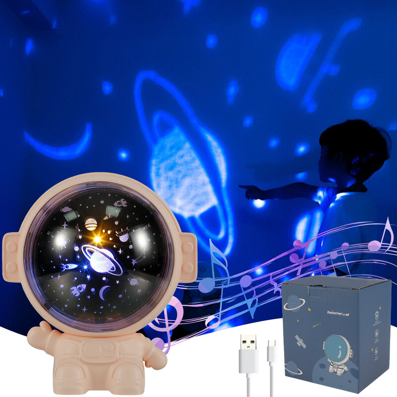 Astronaut Nachtlampje Projector Herbruikbare Kinder Sterrenhemel Projector Lamp Ster Projector Galaxy Nachtlampje