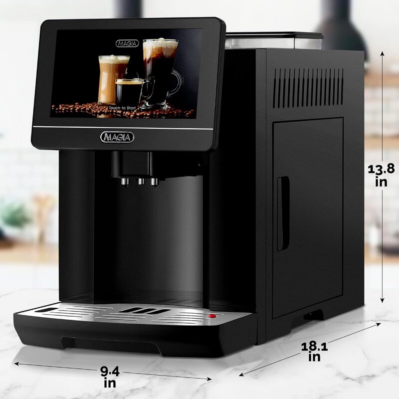 ماكينة اسبريسو أوتوماتيكية فائقة ، ماكينة قهوة متينة مع مطحنة