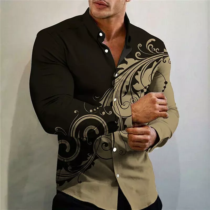 Camisa de terno exterior slim fit masculina, parte superior de tecido macia e confortável, nova, plus size, 2023