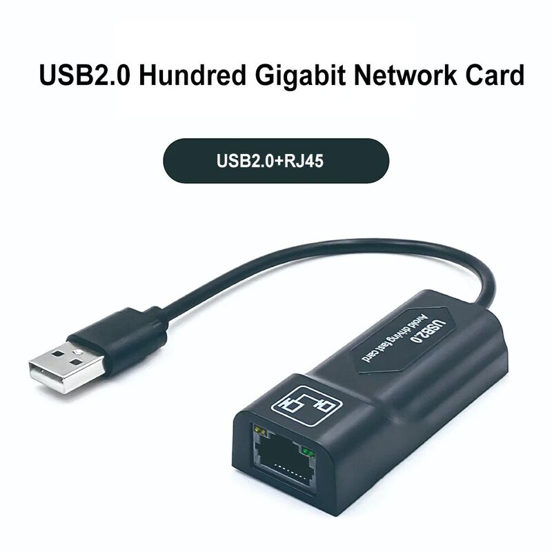 Adaptor USB 2.0 ke RJ45 dengan Mirco kabel USB LAN konektor Ethernet adaptor OTG untuk AMAZON Fire Stick atau Fire TV3