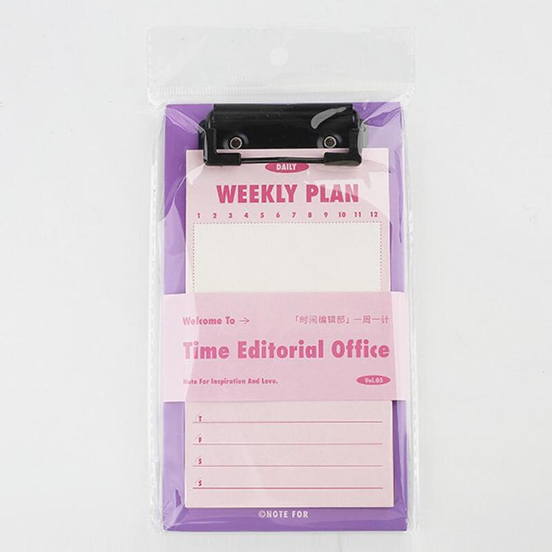 Memo Clipboard  Practical with Lines Portable  Clipboard Printing Design Memo Pad Office Supplies