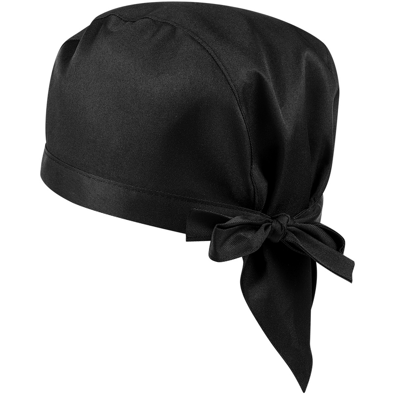 BESTOMZ-Sombrero de pirata para hombre, uniforme de camarero, panadería, restaurante, trabajo de cocinero, negro