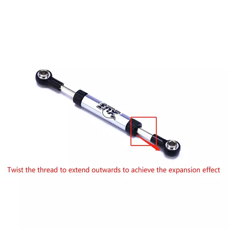 1PCS TRX4 1 / 10 Steering Rod For SCX10 D90 Adjustable Steering Rod Simulation Remote Control Climbing Car