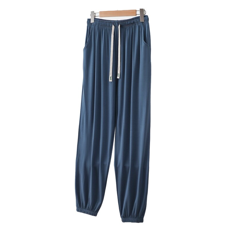 Hot Sale Modal Trousers Men's Pajama Pants Spring Autumn Loose Sleep Wear Drawstring Home Pants 2024 New Casual Loungewear Man