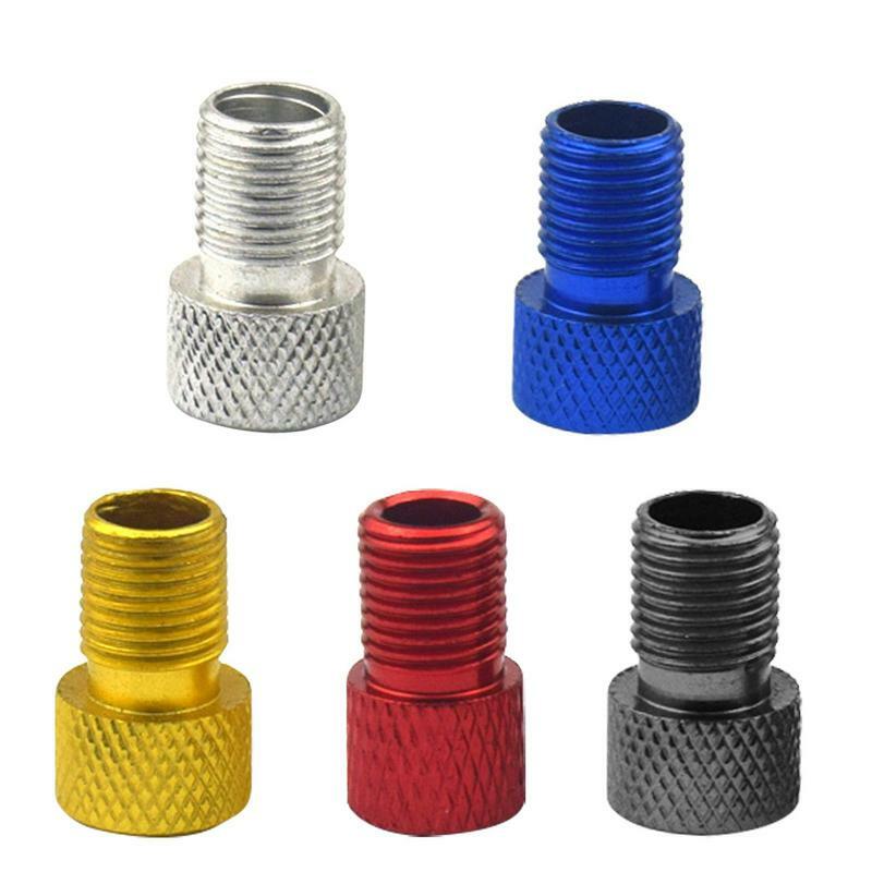 Tire Hat To Schrader Valve Adapter Bike Tire Valve Converter Tool Caps Inner Tube Nozzle Conversion For Mountain Folding Bicycle