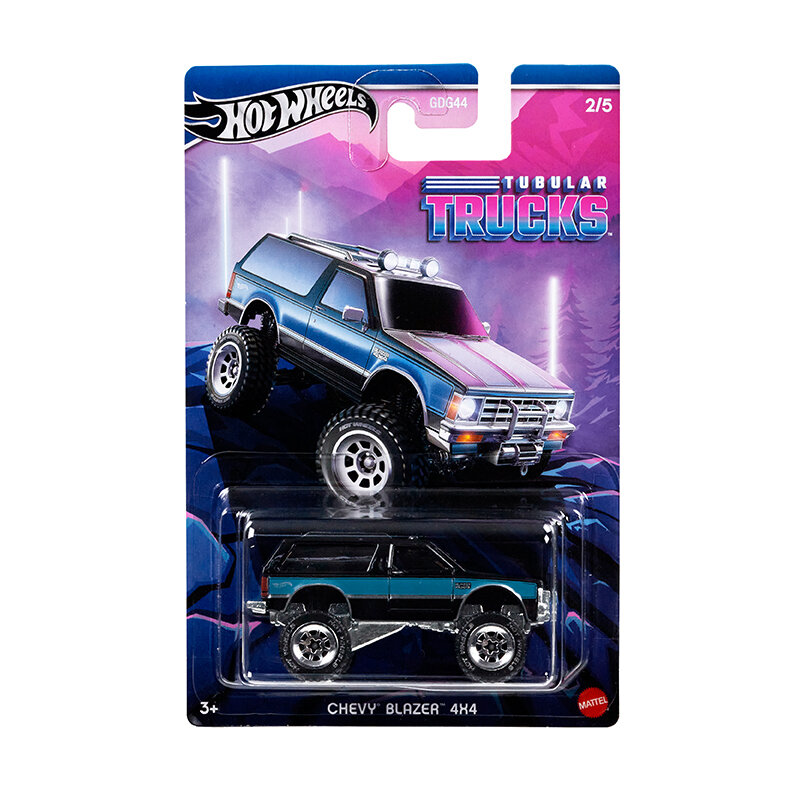 Original Hot Wheels Car Tubular Trucks Diecast 1:64 Toys for Boys Ddge Macho Power Wagon Chevy Blazer Jeep Toyota Birthday Gift