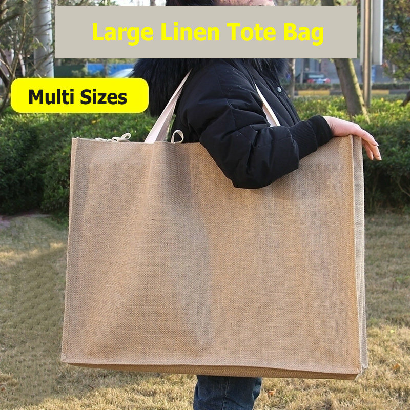 ファッショナブルなリネンのトートバッグ,12.3インチ,アート用のポータブル収納バッグ,さまざまなサイズ