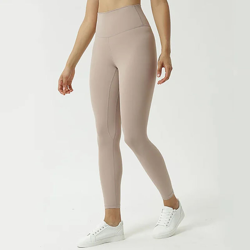 Pantalon de yoga moulant brossé double face pour femme, fesses de pêche, taille haute, levage des fesses, pantalon de fitness amincissant
