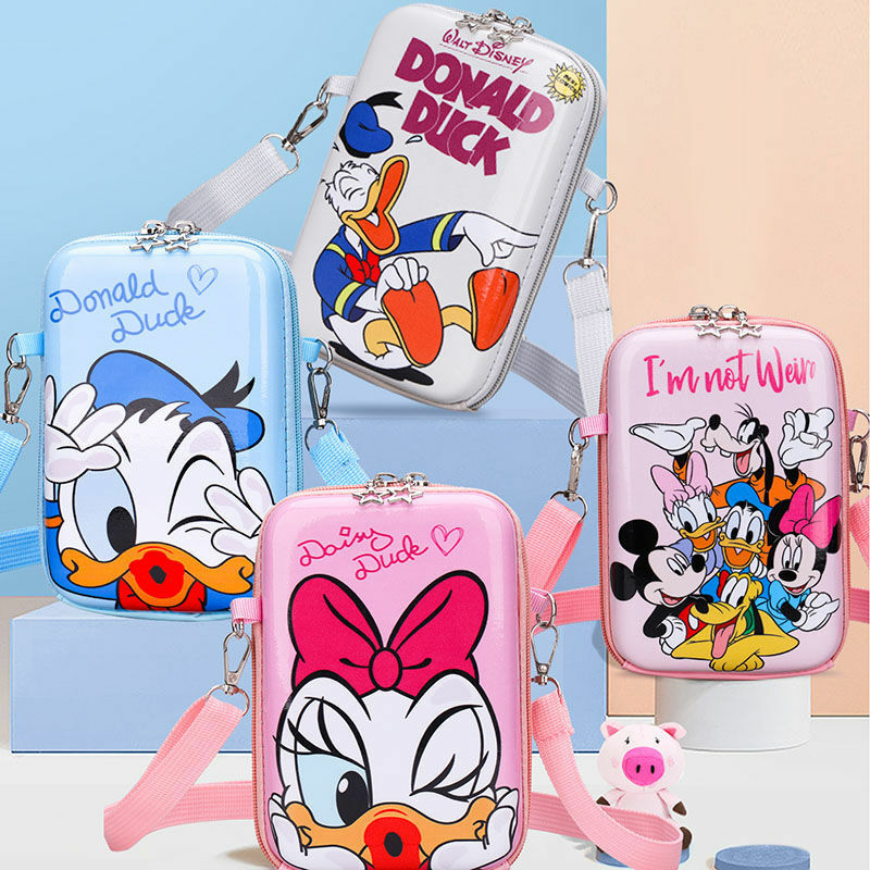 Disney 2023 Ransel Anak-anak Fashion Jahitan Baru Tas Bahu Mickey Minnie Dompet Koin Sekolah Dasar Taman Kanak-kanak Bayi Laki-laki Perempuan