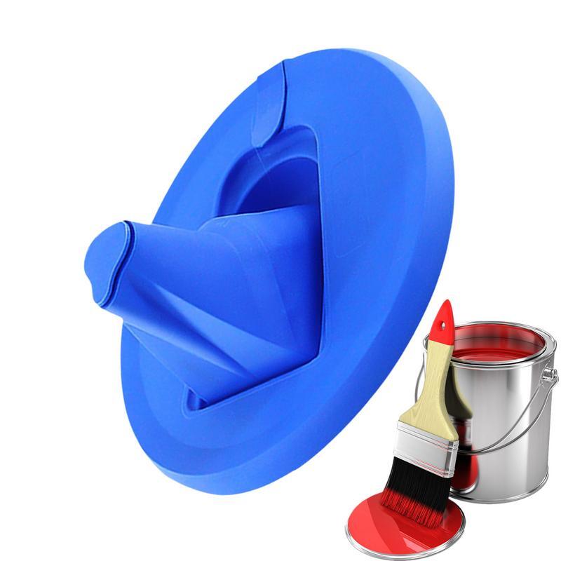 Paint Container Spout Multi-Function Paint Can Cover With Spout Reduce Messy Drips Paint Bucket Lid For Car Maintenance Wall