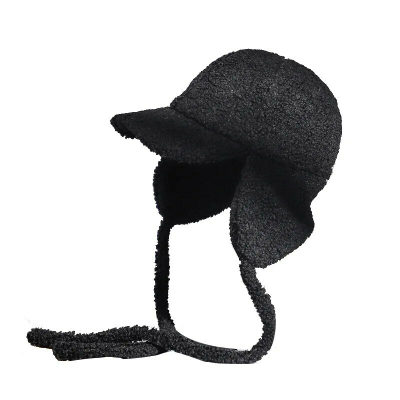 في الهواء الطلق الصوف القبعات الشتوية الدافئة مع قناع يندبروف إيرفلاب قبعة الجمجمة الصياد الصيد قبعة قبعة تزلج