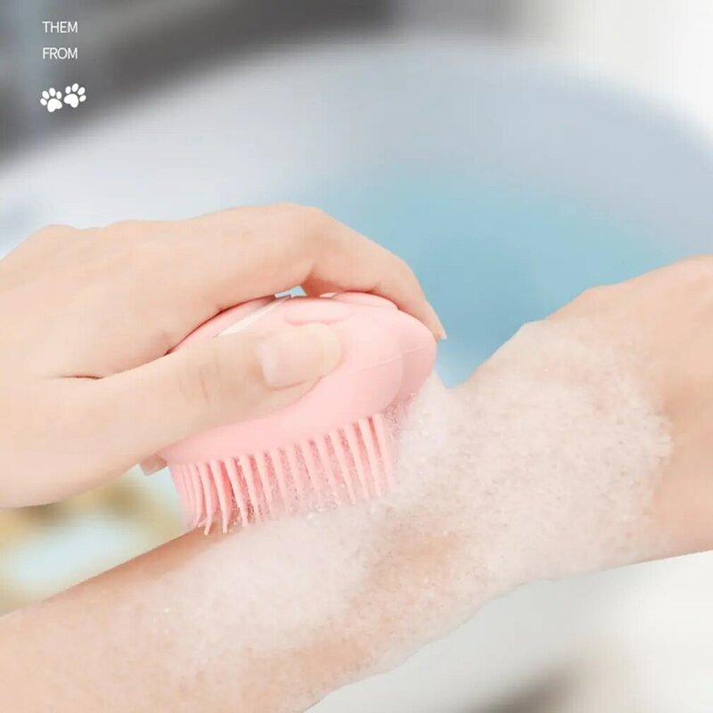 Universal Skin-friendly Silicone Massage Foaming Bathing Brush Creative Shower Brush Soft Handheld Bathing Brush