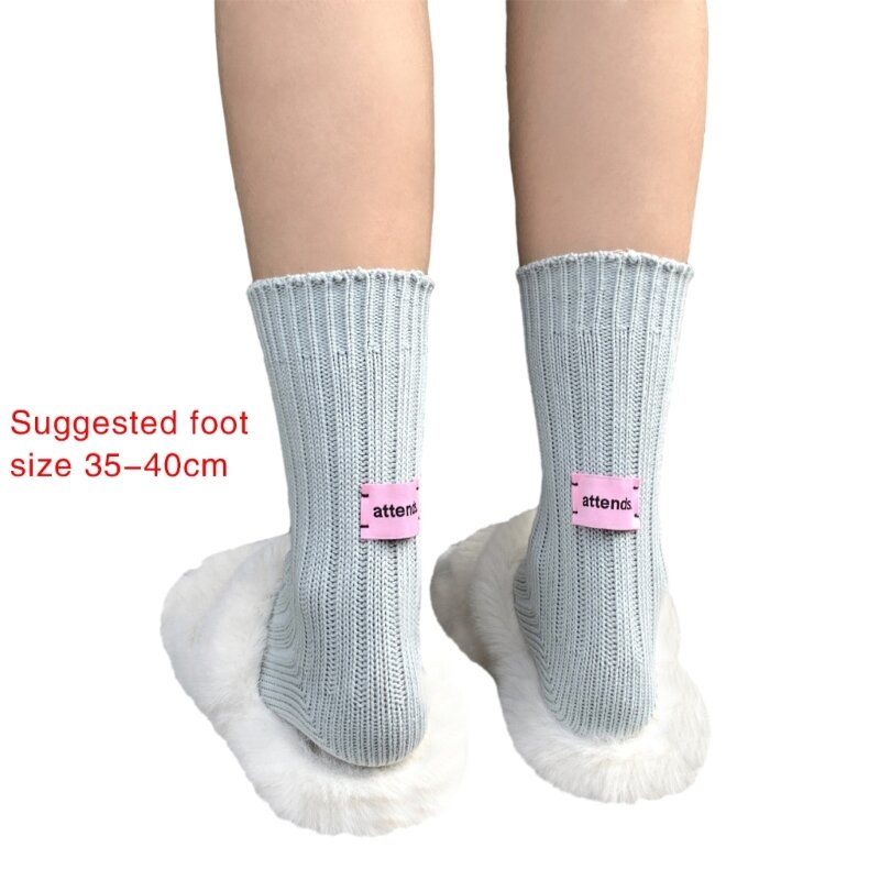 Модные спортивные носки с толстой нитью корейской иглы сохраняют тепло и стильность