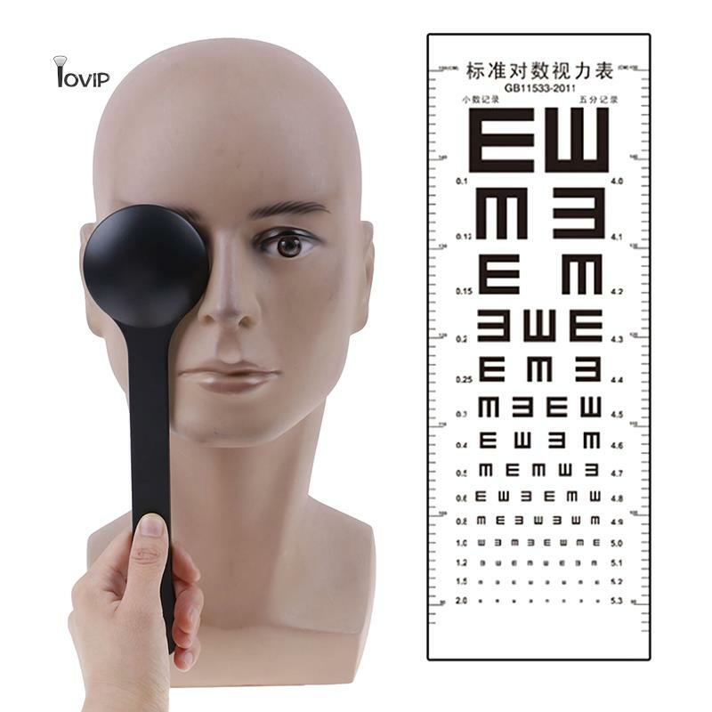 Профессиональный прозрачный/черный ручной оптический инструмент, 1 шт., окклюдер для глаз, блочная пластина для проверки зрения, осмотра зрения