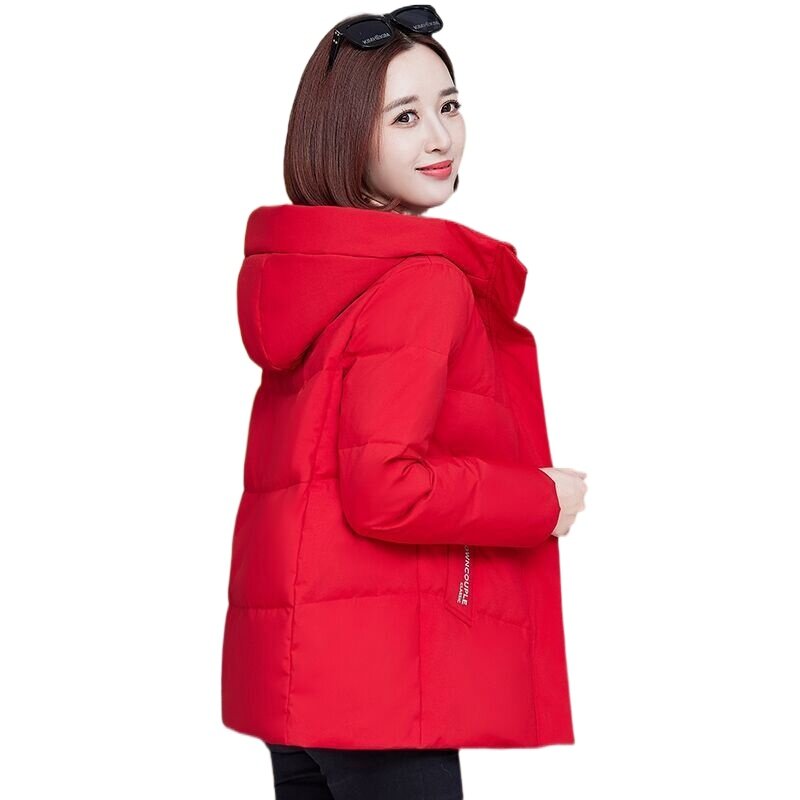 Jaqueta com capuz para mulheres, Parkas grossas e quentes, casaco grande, outwear feminino, novo, inverno, 2023