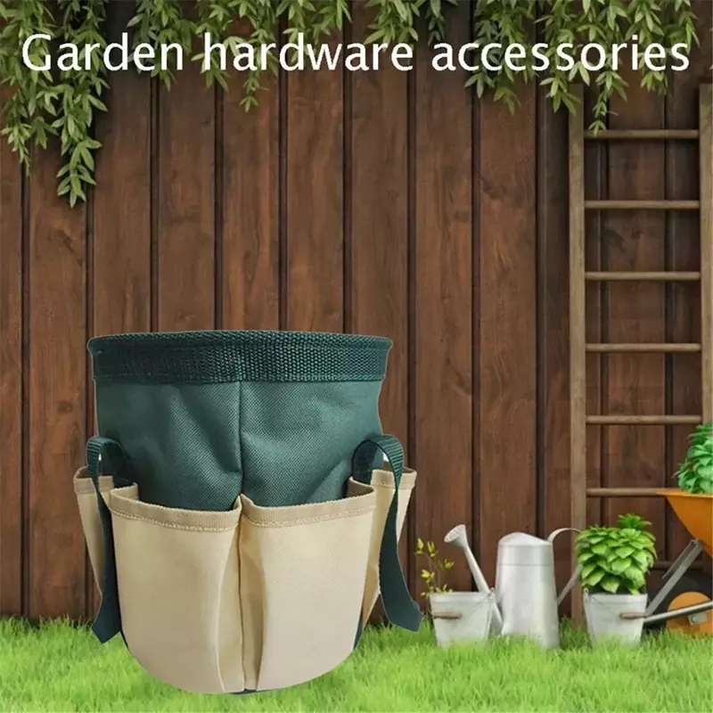 ポータブルバケットツールバッグ,防水ガーデンツール,マルチポケット,小さなキットアクセサリー,3.5ガロン