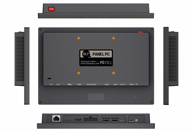 Tableta de montaje en pared K10 Original 2022 Android Poe RJ45 todo en uno Mini PC Entrada de amplio voltaje 1000nits 10,1 "Qualcomm CPU HDMI