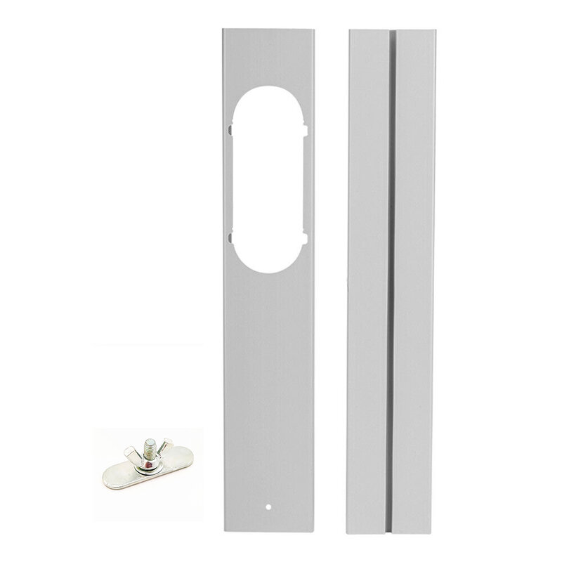 Pelat pendingin udara pelat blok pendingin udara 55*10cm PVC portabel putih dengan sekrup berkualitas tinggi
