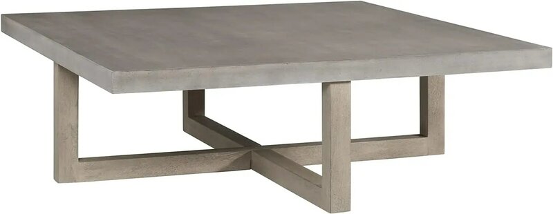 Ashley lockthorne現代的な正方形のカクテルテーブル、署名デザイン、灰色