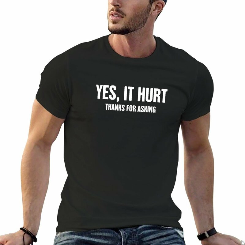 Divertente maglietta regalo spalla rotta lussata oversize camicetta felpe nuova edizione magliette divertenti per uomo