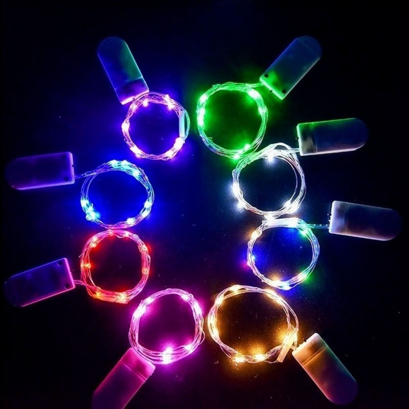 10Pcs 6Pcs ทองแดงลวดไฟ LED String Holiday ไฟ Fairy Garland ตกแต่งต้นคริสต์มาสงานแต่งงาน DIY นาตาล navidad 2022