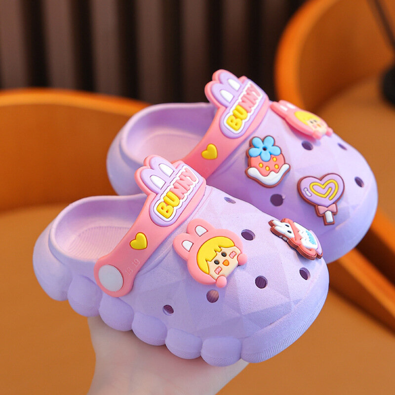 1-6 Years Girls Cute Slippers Kids Outdoor Shoes Summer Princess Antislip Slides Fpr Girl Bathroom Pantuflas