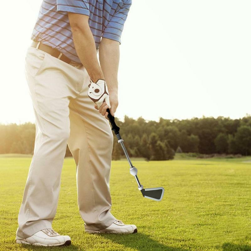 Kij golfowy trening swingu golfowego treningowy do rozgrzewania drążka wyrównywającego huśtawka pomoce szkoleniowe kij golfowy przenośny rączka do kija golfowego drążek treningowy