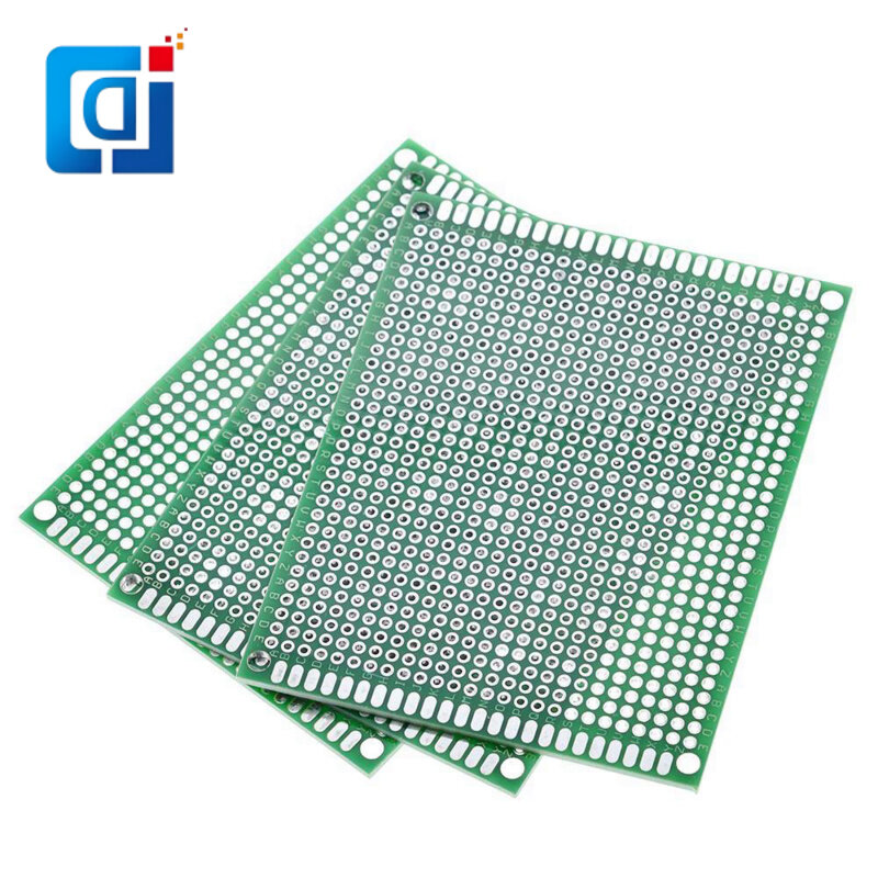 Jcd 7x9cm Prototyp Leiterplatte 7*9cm Platte Doppel beschichtung/Verz innung Leiterplatte Universal platine Doppelseitige Leiterplatte 2,54mm Platine grün