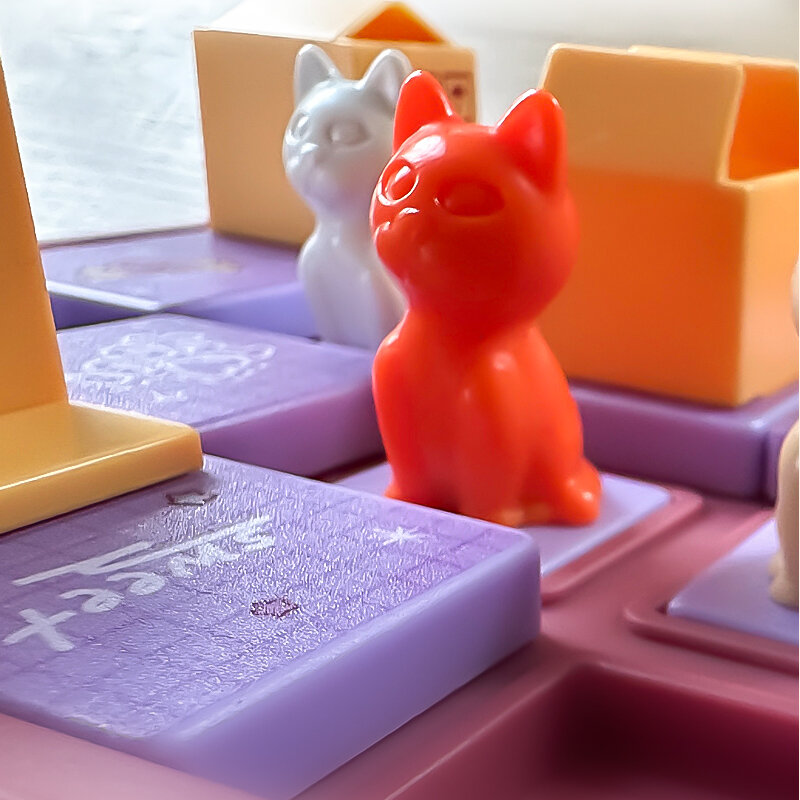 Kinder pädagogisches Lernen Spielzeug Haustier Katze Boxen fangen Puzzle Brettspiele Montessori logisches Denken Training 6 bis 10 Alter