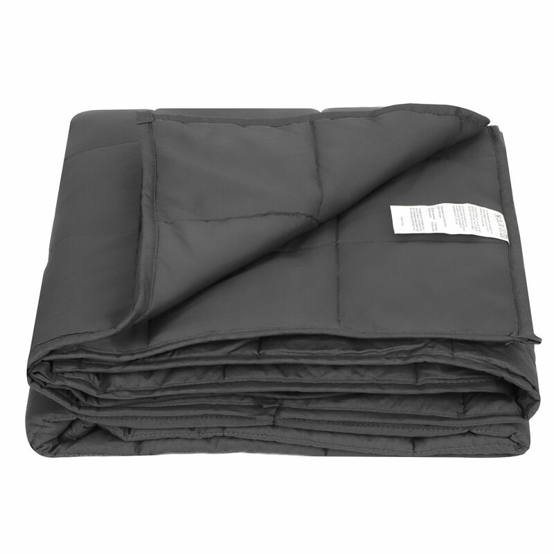 Anxiety Weighted Blanket 72 x 48 inches Twin Size 15lbs Reduce Stress All Ages