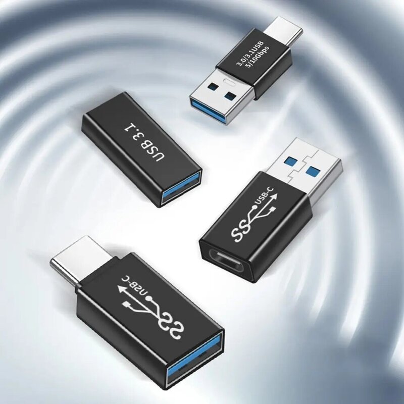 Konverter USB 3.1 Tipe C ke USB 3.0 Male ke Female, adaptor OTG Mini 5Gbps pemanjang konektor kabel Data untuk ponsel Laptop