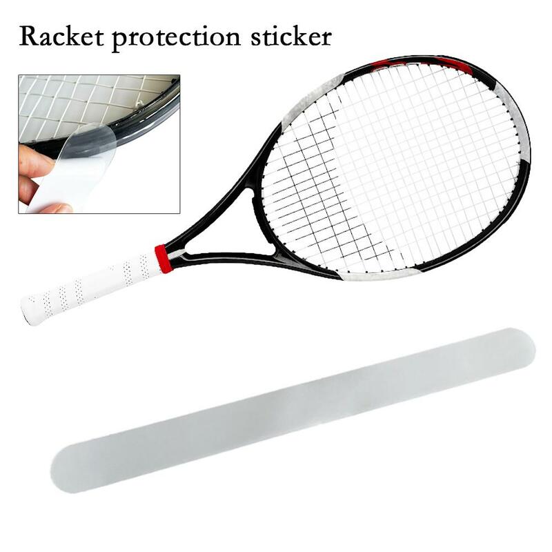 1 /3pc Transparent Tennis Racket Paddle Head Protection Friction Sports Tape Parts Sticker Protection Reduce Tape TPU O6K8