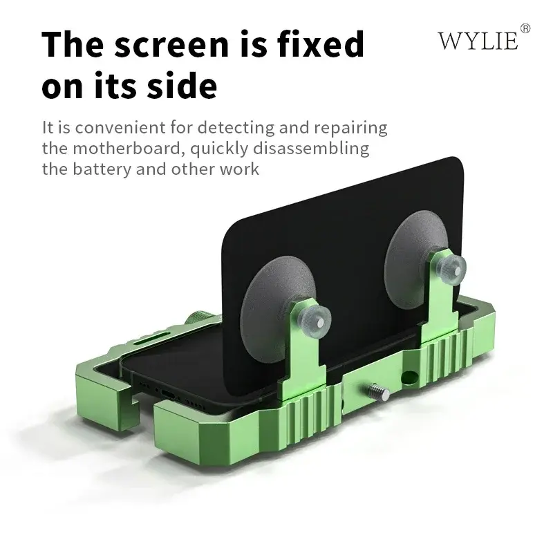 WYLIE soporte de estabilidad gigante para pantalla, accesorio de sujeción montado en el lateral con ventosa fija fuerte para herramientas de reparación de iPhone